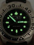Men’s Vintage Ocean Pacific Surf Watch with Luminous Bezel