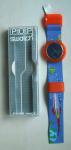 Swatch Pop Vintage Sputnik Watch Blue Orange