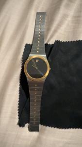 Zenith Movado Pacific Quartz Men's Watch 14k Steel