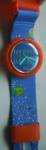 Swatch Pop Vintage Sputnik Watch Blue Orange