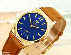 1950s Vintage Wittnauer Blue Dial Watch