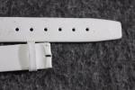Vintage Zenith 15mm White Leather Watch Band
