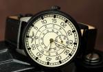 Russian Military Pilot Pobeda Mechanical Leather Watch