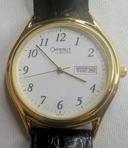 Caravelle By Bulova Vintage Gold Dress Watch