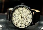 Russian Military Pilot Pobeda Mechanical Leather Watch