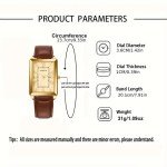 Elegant Vintage PU Leather Strap Watch Gift