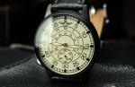 Russian Military Pilot Pobeda Mechanical Leather Watch