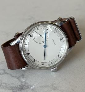 Molnija Vintage 44mm Soviet Pilot Watch, Blue Hands