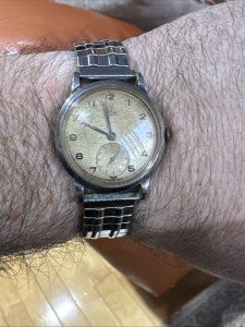 Rare 1950s Omega Automatic Vintage Steel Watch