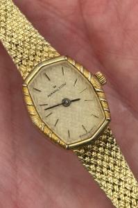 1970s Hamilton Women's Gold-Tone Swiss Quartz Watch