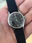 1950s Zenith Pilot Military Watch - Black Dial