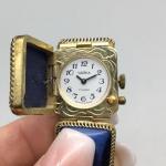 Vintage Chaika Yanka Women's Watch Gold Blue 20mm