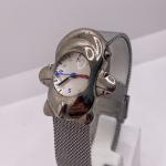 Vintage Silver Tone Pilot Airplane Watch for Men