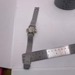 Vintage Silver Tone Pilot Airplane Watch for Men