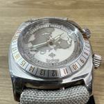 Zodiac Sea Wolf Desert Master GMT Vintage Watch