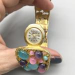 Vintage West 17 Jewels Women's Pastel Bangle Watch