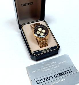 Seiko Flightmaster 7T34 Quartz Chronograph Pilot Watch