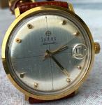 Gold Zodiac Automatic Men's Swiss Watch 34mm