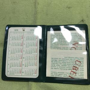 1976 Vintage Rolex Wallet and Calendar Set