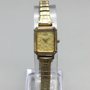 Bulova 1987 Vintage Cocktail Watch Gold Tone Band