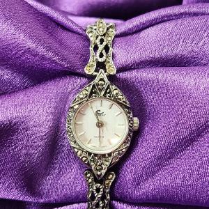 Cenere Marcasites Art Deco Ladies Cocktail Watch