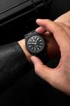 Nivada Grenchen F77 Black Ceramic Vintage Watch