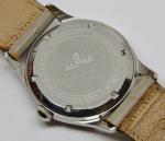 ALPHA 1950s Vintage Hand Winding Watch 24 Hour