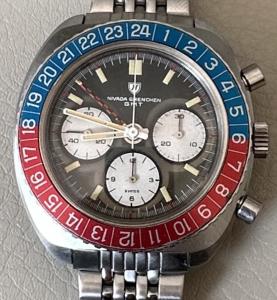 Nivada Grenchen 724 GMT Chronograph 70s Watch