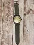 Vintage Green Military Watch with Military Time