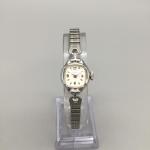 Vintage Women's Cocktail Watch Silver Tone Stretch Band