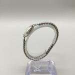 Vintage Women's Cocktail Watch Silver Tone Stretch Band