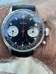 1960s Zodiac Chronograph Reverse Panda Dial Watch