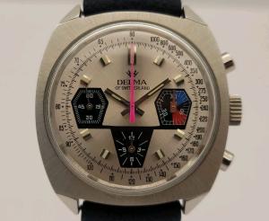 Delma Tri-Compax Chronograph Wrist Watch - 1970s