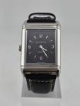 Vtg German Made Jean Muller Reverso Mechanical Dual Dial Flip Case Watch. Runs.