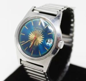 Vintage West End Sowar Emerald Sun Dial Watch