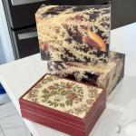 1970s Rolex 69178 Tapestry Watch Box with Marble Print