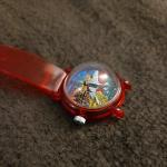 Vintage Mechanical Watch with Airplane Map Dial