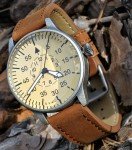 Miltec Aviator Vintage Pilot Watch with Leather Band