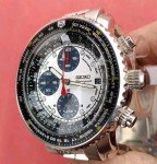 Seiko Flightmaster Panda Vintage Men's Chronograph Watch