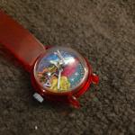 Vintage Mechanical Watch with Airplane Map Dial