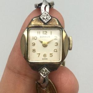 Benrus Vintage Cocktail Watch with Diamonds 16mm
