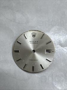 Vintage Rolex Oysterdate 34mm Silver Watch Dial