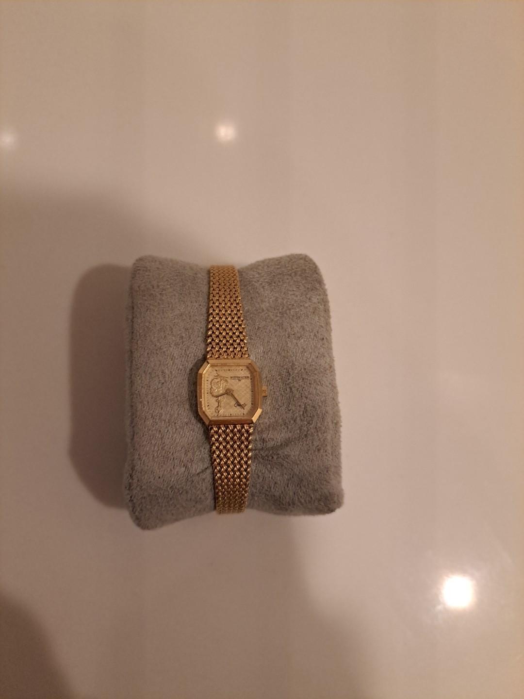 Vintage Wittnauer Gold Tone Cocktail Watch for Sale
