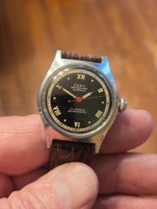 Eska Vintage Military Black Dial Watch