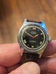 Eska Vintage Military Black Dial Watch