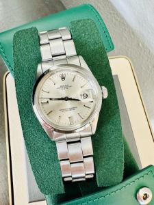 Rolex Date 34mm Men's Vintage Stainless Steel Watch