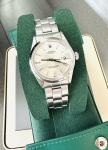 Rolex Date 34mm Men's Vintage Stainless Steel Watch