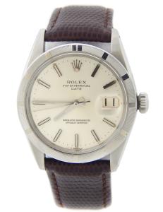 Rolex Date 1501 Vintage Men's Watch with Leather Band