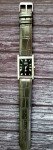 Vintage Men's Tank Dress Watch with Black Leather Band
