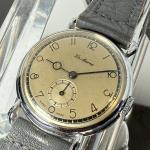 1940s La Marne Swiss Military Dial Wrist Watch